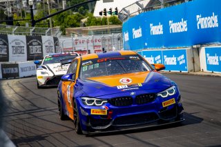 #119 BMW M4 GT4 of Sean Quinlan, Stephen Cameron Racing, GT America Powered by AWS, GT4, SRO America, GT America, Nashville, TN, Aug 2021. | Brian Cleary/SRO