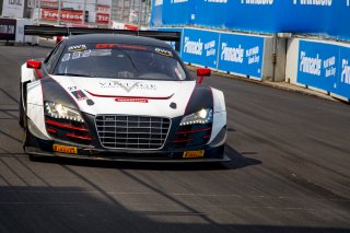 #27 Audi R8 LMS GT3 of Jason Daskalos, Daskaslos Motorsports, GT America Powered by AWS, SRO3, SRO America, Music City Grand Prix, Nashville, TN, Aug 2021. | Brian Cleary/SRO