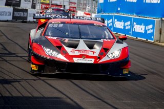 #191 Lamborghini Huracan GT3 of Jeff Burton, Rearden Racing, GT America Powered by AWS, SRO3-M, Music City Grand Prix, Nashville, TN, Aug 2021. | Brian Cleary/SRO