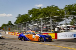 #119 BMW M4 GT4 of Sean Quinlan, Stephen Cameron Racing, GT America Powered by AWS, GT4, SRO America, GT America, Nashville, TN, Aug 2021. | Brian Cleary/SRO