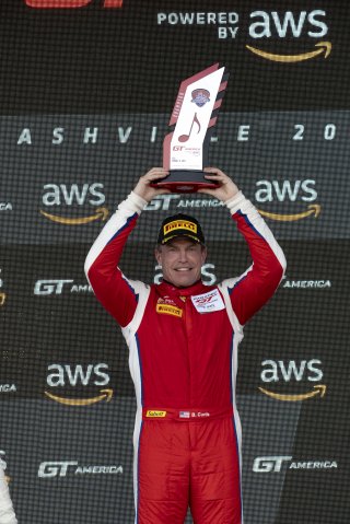 #62 Ferrari 488 GT3 of Bret Curtis, Scuderia Corsa, GT America Powered by AWS, SRO3, SRO America, GT America, Nashville, TN, Aug 2021.
 | Brian Cleary/SRO