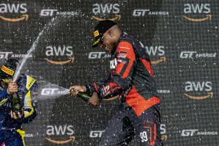 #99 Ford Mustang GT4 of Robb Holland, Rotek Racing, GT America Powered by AWS, GT4, SRO America, GT America, Nashville, TN, Aug 2021.
 | Brian Cleary/SRO