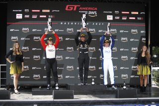 Pdoium, Music City Grand Prix, Nashville, TN, Aug 2021. | SRO Motorsports Group