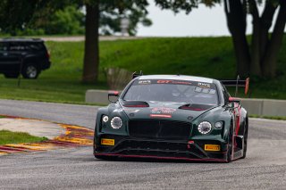 #101 Bentley Continental GT3 of Memo Gidley, TKO with Flying Lizard Motorsports, GT America Powered by AWS, SRO3, SRO America, Road America, Elkhart Lake, Aug 2021.
 | Sarah Weeks/SRO             