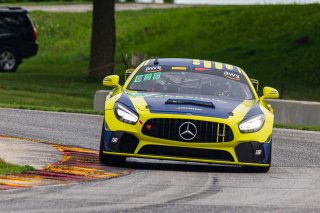 #39 Mercedes-AMG GT4 of Chris Cagnazzi, RENNTech Motorsports, GT America powered by AWS, GT4, Road America, Elkhart Lake, Wisconsin, August 2021. | Sarah Weeks/SRO             