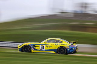 #39 Mercedes-AMG GT4 of Chris Cagnazzi, RENNTech Motorsports, GT America powered by AWS, GT4, Road America, Elkhart Lake, Wisconsin, August 2021. | Sarah Weeks/SRO             