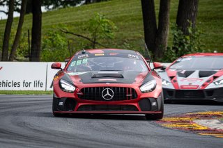 #89 Mercedes-AMG GT4 of Ross Chouest, RENNtech Motorsports, GT America Powered by AWS, GT4, SRO America, Road America, Elkhart Lake, Aug 2021. | SRO Motorsports Group