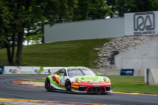 #45 Porsche 911 GT3-R of Charlie Luck, Wright Motorsports, GT America Powered by AWS, SRO3-M, SRO America, Road America, Elkhart Lake, WI, Aug 2021. | SRO Motorsports Group