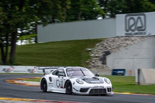 #32 Porsche 911 GT3R (991.2) of Kyle Washington, GMG Racing, GT America Powered by AWS, SRO3, SRO America, Road America, Elkhart Lake, WI, Aug 2021. | SRO Motorsports Group