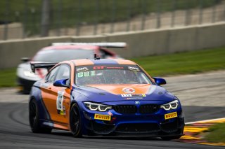 #119 BMW M4 GT4 of Sean Quinlan, Stephen Cameron Racing, GT America powered by AWS, GT4, Road America, Elkhart Lake, Wisconsin, August 2021. | Fabian Lagunas/SRO