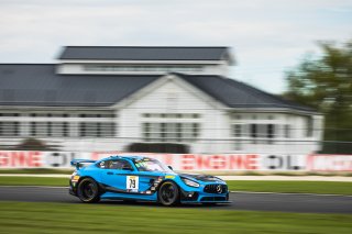 #79 Mercedes-AMG GT4 of Christopher Gumprecht RENNtech Motorsports, GT4, GT America, SRO America, Road America, Elkhart Lake, Wisconsin, August 2021. | Fabian Lagunas/SRO