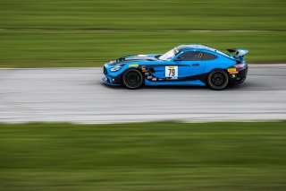 #79 Mercedes-AMG GT4 of Christopher Gumprecht RENNtech Motorsports, GT4, GT America, SRO America, Road America, Elkhart Lake, Wisconsin, August 2021. | Fabian Lagunas/SRO