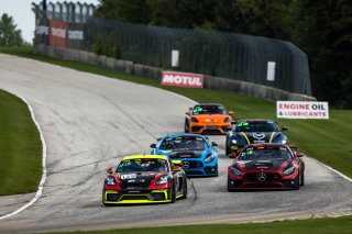 #120 Porsche 718 Cayman GT4 CS MR of Adam Adelson, Premier Racing, GT America Powered by AWS, GT4, SRO America, Road America, Elkhart Lake, WI, Aug 2021. | Fabian Lagunas/SRO
