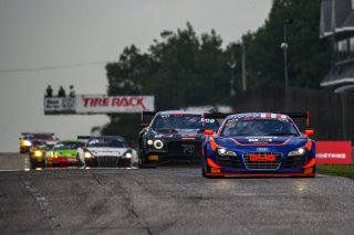 #14 Audi R8 LMS Ultra of James Sofronas, GMG Racing, GT America Powered by AWS, SRO3, Road America, Elkhart Lake, WI, Aug 2021. | Sarah Weeks/SRO             