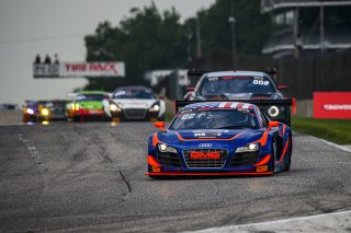 #14 Audi R8 LMS Ultra of James Sofronas, GMG Racing, GT America Powered by AWS, SRO3, Road America, Elkhart Lake, WI, Aug 2021. | Sarah Weeks/SRO             