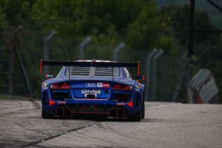 #14 Audi R8 LMS Ultra of James Sofronas, GMG Racing, GT America Powered by AWS, SRO3, Road America, Elkhart Lake, WI, Aug 2021. | Sarah Weeks/SRO             