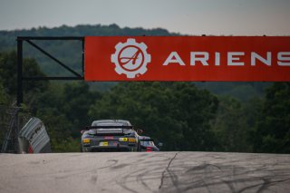 #619 Porsche 718 Cayman GT4 CS MR of Alain Stad, Stephen Cameron Racing, GT America Powered by AWS, GT4, Road America, Elkhart Lake, WI, Aug 2021. | Sarah Weeks/SRO             