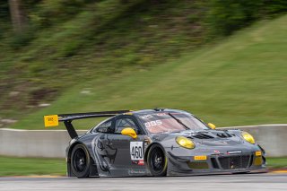 #460 Porsche 911 GT3 R (991) of Andy Wilzoch, Flying Lizard Motorsports, GT America Powered by AWS, SRO3-M, Road America, Elkhart Lake, WI, Aug 2021. | SRO Motorsports Group