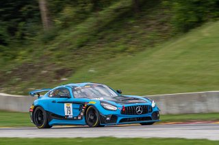 #79 Mercedes AMG GT4 of Chris Gumprecht, RENNtech Motorsports, GT America Powered by AWS, GT4, SRO America, Road America, Elkhart Lake, Aug 2021.
 | SRO Motorsports Group