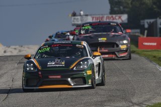 #49 Porsche Cayman GT4 of Jason Hall, NOLASPORT, GT America Powered by AWS, GT4, SRO America, Road America, Elkhart Lake, Aug 2021.
 | Brian Cleary/SRO