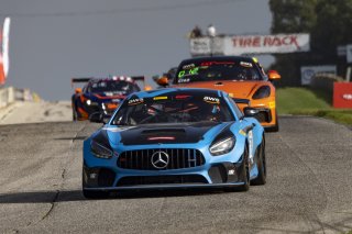 #79 Mercedes AMG GT4 of Chris Gumprecht, RENNtech Motorsports, GT America Powered by AWS, GT4, SRO America, Road America, Elkhart Lake, Aug 2021.
 | Brian Cleary/SRO