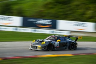 #460 Porsche 911 GT3 R (991) of Andy Wilzoch, Flying Lizard Motorsports, GT America Powered by AWS, SRO3-M, Road America, Elkhart Lake, WI, Aug 2021. | Fabian Lagunas/SRO