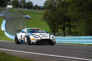 #2 Aston Martin Vantage AMR GT4 of Jason Bell, GMG Racing, GT America Powered by AWS, GT4, SRO America, Watkins Glen International raceway, Watkins Glen, NY, September 2021. | Fabian Lagunas/SRO