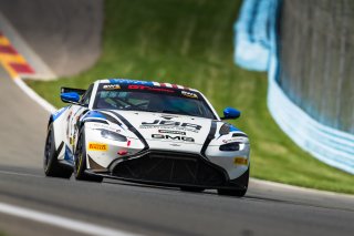 #2 Aston Martin Vantage AMR GT4 of Jason Bell, GMG Racing, GT America Powered by AWS, GT4, SRO America, Watkins Glen International raceway, Watkins Glen, NY, September 2021. | Fabian Lagunas/SRO