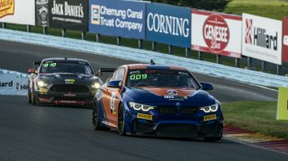 #119 BMW M4 GT4 of Sean Quinlan, Stephen Cameron Racing, GT America Powered by AWS, GT4, SRO America, Watkins Glen International Raceway, Watkins Glen, NY, September 2021. | SRO Motorsports Group