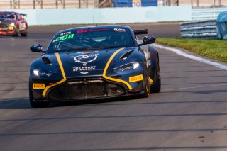 #24 Aston Martin Vantage AMR GT4 of Gray Newell and Ian James, Heart of Racing Team, Pro-Am, Pirelli GT4 America, SRO America, Watkins Glen International raceway, Watkins Glen, NY, September 2021.
 | SRO Motorsports Group