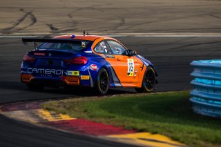 #119 BMW M4 GT4 of Sean Quinlan, Stephen Cameron Racing, GT America Powered by AWS, GT4, SRO America, Watkins Glen International Raceway, Watkins Glen, NY, September 2021. | Fabian Lagunas/SRO