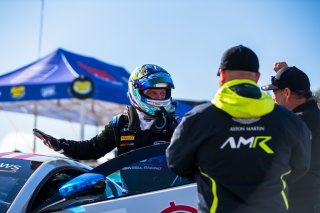 #2 Aston Martin Vantage AMR GT4 of Jason Bell, GMG Racing, GT America Powered by AWS, GT4, SRO America, Watkins Glen International raceway, Watkins Glen, NY, September 2021. | Fabian Lagunas/SRO