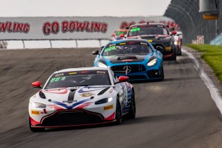 #50 Aston Martin Vantage AMR GT4 of Ross Chouest, 3R Povoledo Racing, GT America Powered by AWS, GT4, SRO America, Watkins Glen International raceway, Watkins Glen, NY, September 2021.
 | SRO Motorsports Group