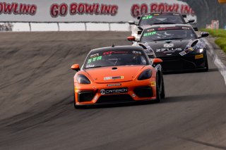 #619 Porsche 718 Cayman GT4 CS MR of Alain Stad, Stephen Cameron Racing, GT America Powered by AWS, GT4, Watkins Glen International Raceway, Watkins Glen, NY, September 2021. | SRO Motorsports Group