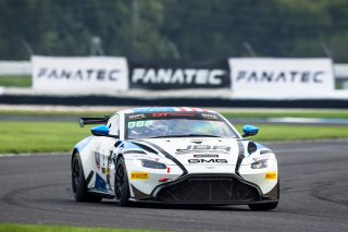 #2 Aston Martin Vantage AMR GT4 of Jason Bell, GMG Racing, GT America Powered by AWS, GT4, SRO, Indianapolis Motor Speedway, Indianapolis, IN, USA, October 2021 | Fabian Lagunas/SRO