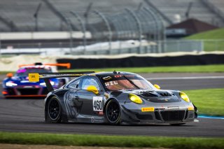 #460 Porsche 911 GT3 R (991) of Andy Wilzoch, Flying Lizard Motorsports, GT America Powered by AWS, SRO3-M, Indianapolis Motor Speedway, Indianapolis, IN, USA, October 2021 | Fabian Lagunas/SRO