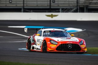 #58 Mercedes-AMG GT3 of CJ Moses, DXDT Racing, GT America Powered by AWS, SRO3, Indianapolis Motor Speedway, Indianapolis, IN, USA, October 2021 | Fabian Lagunas/SRO