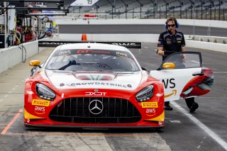 #58 Mercedes-AMG GT3 of CJ Moses, DXDT Racing, GT America Powered by AWS, SRO3, Indianapolis Motor Speedway, Indianapolis, IN, USA, October 2021 | Bob Chapman/SRO