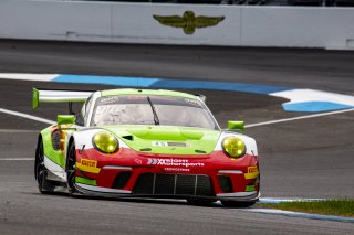 #45 Porsche 911 GT3-R of Charlie Luck, Wright Motorsports, GT America Powered by AWS, SRO3-M, SRO America, Indianapolis Motor Speedway, Indianapolis, IN, USA, October 2021 | Bob Chapman     