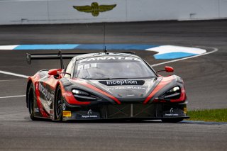 #70 McLaren 720S GT3 of Brendan Iribe, inception racing, GT America Powered by AWS, SRO3, Indianapolis Motor Speedway, Indianapolis, IN, USA, October 2021 | Bob Chapman     