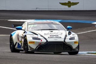 #2 Aston Martin Vantage AMR GT4 of Jason Bell, GMG Racing, GT America Powered by AWS, GT4, SRO, Indianapolis Motor Speedway, Indianapolis, IN, USA, October 2021
 | Bob Chapman     