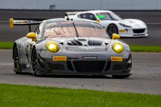 #460 Porsche 911 GT3 R (991) of Andy Wilzoch, Flying Lizard Motorsports, GT America Powered by AWS, SRO3-M, Indianapolis Motor Speedway, Indianapolis, IN, USA, October 2021 | Bob Chapman/SRO