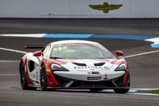 #26 McLaren 570S GT4 of Thomas Surgent, Prive Motorsports/Topp Racing, GT America Powered by AWS, GT4, Indianapolis Motor Speedway, Indianapolis, IN, October 2021. | Bob Chapman/SRO