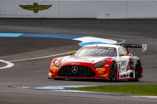 #58 Mercedes-AMG GT3 of CJ Moses, DXDT Racing, GT America Powered by AWS, SRO3, Indianapolis Motor Speedway, Indianapolis, IN, USA, October 2021 | Bob Chapman/SRO