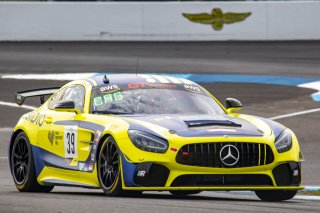 #39 Mercedes-AMG GT4 of Chris Cagnazzi, RENNtech Motorsports, GT America Powered by AWS, GT4, SRO America, Indianapolis Motor Speedway, Indianapolis, IN, USA, October 2021 | Bob Chapman/SRO