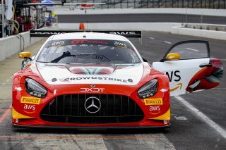 #58 Mercedes-AMG GT3 of CJ Moses, DXDT Racing, GT America Powered by AWS, SRO3, Indianapolis Motor Speedway, Indianapolis, IN, USA, October 2021 | Bob Chapman/SRO