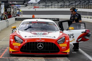 #58 Mercedes-AMG GT3 of CJ Moses, DXDT Racing, GT America Powered by AWS, SRO3, Indianapolis Motor Speedway, Indianapolis, IN, USA, October 2021 | Bob Chapman/SRO