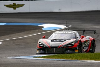 #70 McLaren 720S GT3 of Brendan Iribe, inception racing, GT America Powered by AWS, SRO3, Indianapolis Motor Speedway, Indianapolis, IN, USA, October 2021 | Brian Cleary/SRO