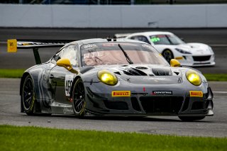 #460 Porsche 911 GT3 R (991) of Andy Wilzoch, Flying Lizard Motorsports, GT America Powered by AWS, SRO3-M, Indianapolis Motor Speedway, Indianapolis, IN, USA, October 2021 | Bob Chapman/SRO