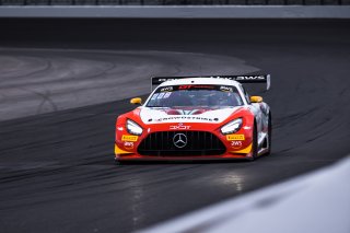 #58 Mercedes-AMG GT3 of CJ Moses, DXDT Racing, GT America Powered by AWS, SRO3, Indianapolis Motor Speedway, Indianapolis, IN, USA, October 2021 | Fabian Lagunas/SRO